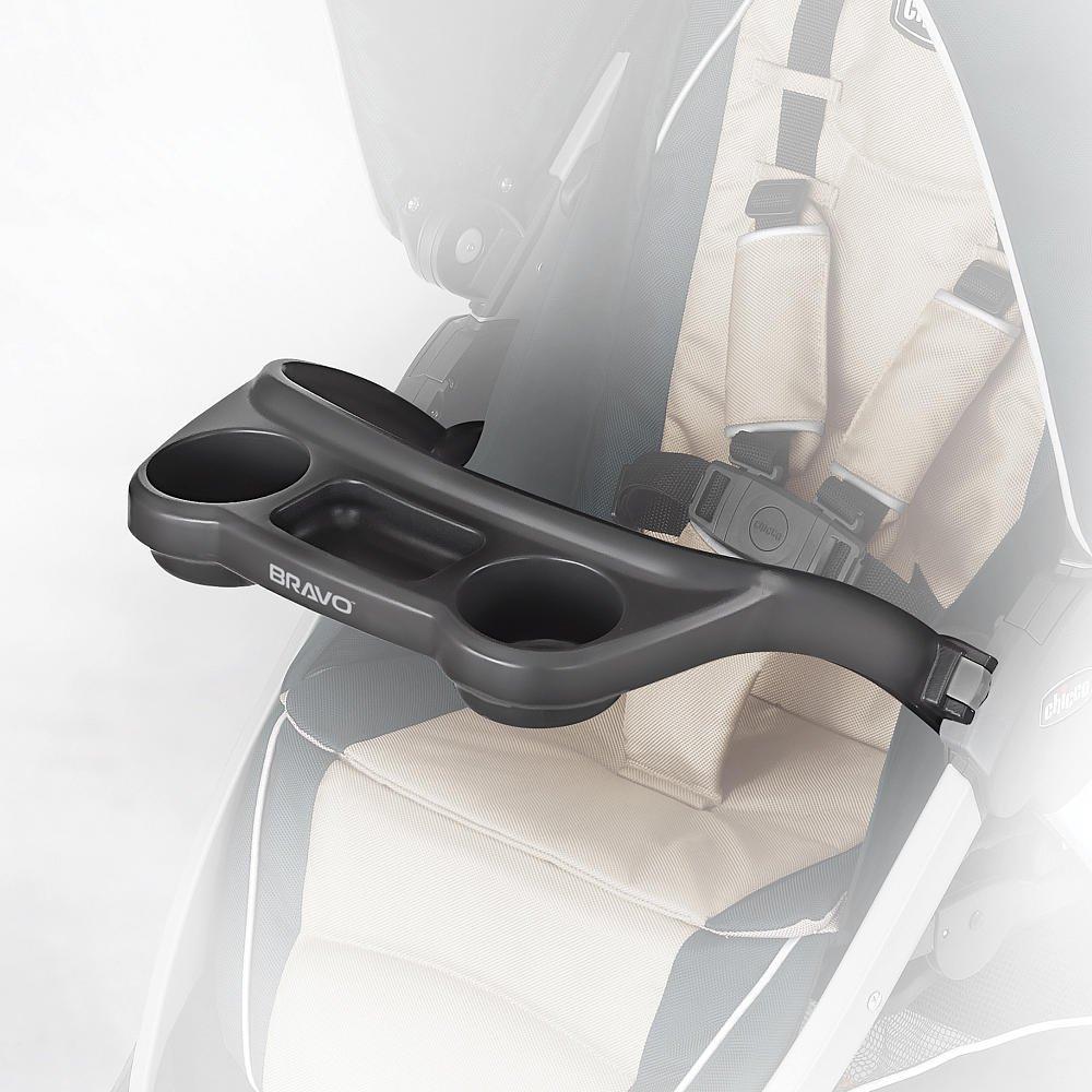 Bandeja para Cochecito Chicco Bravo Negra con Portavasos