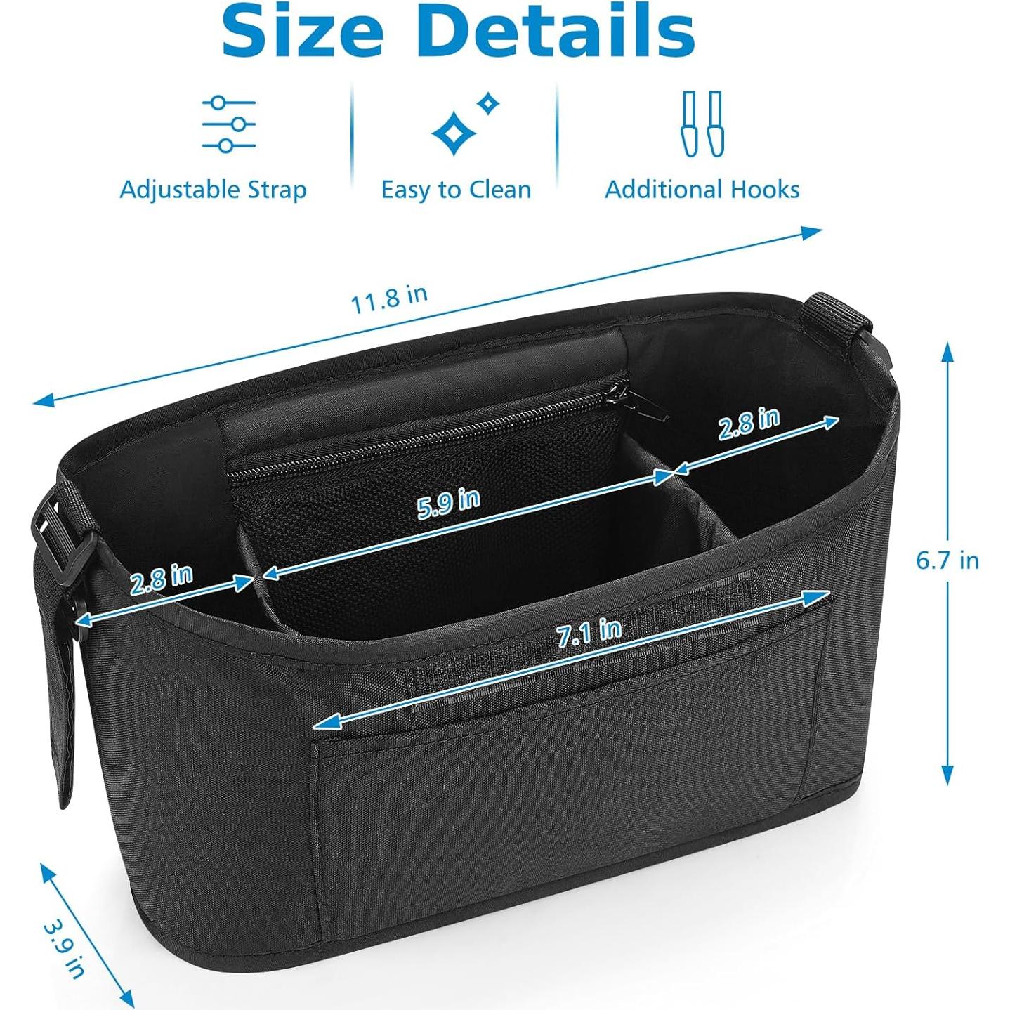Organizador Universal para Carriola Accmor Negro - Caddy Multiusos
