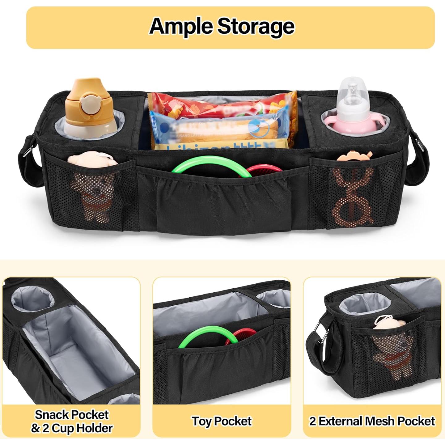 Consola para Padres de Carro Wonderfold W4 y Keenz 7S+, Negro