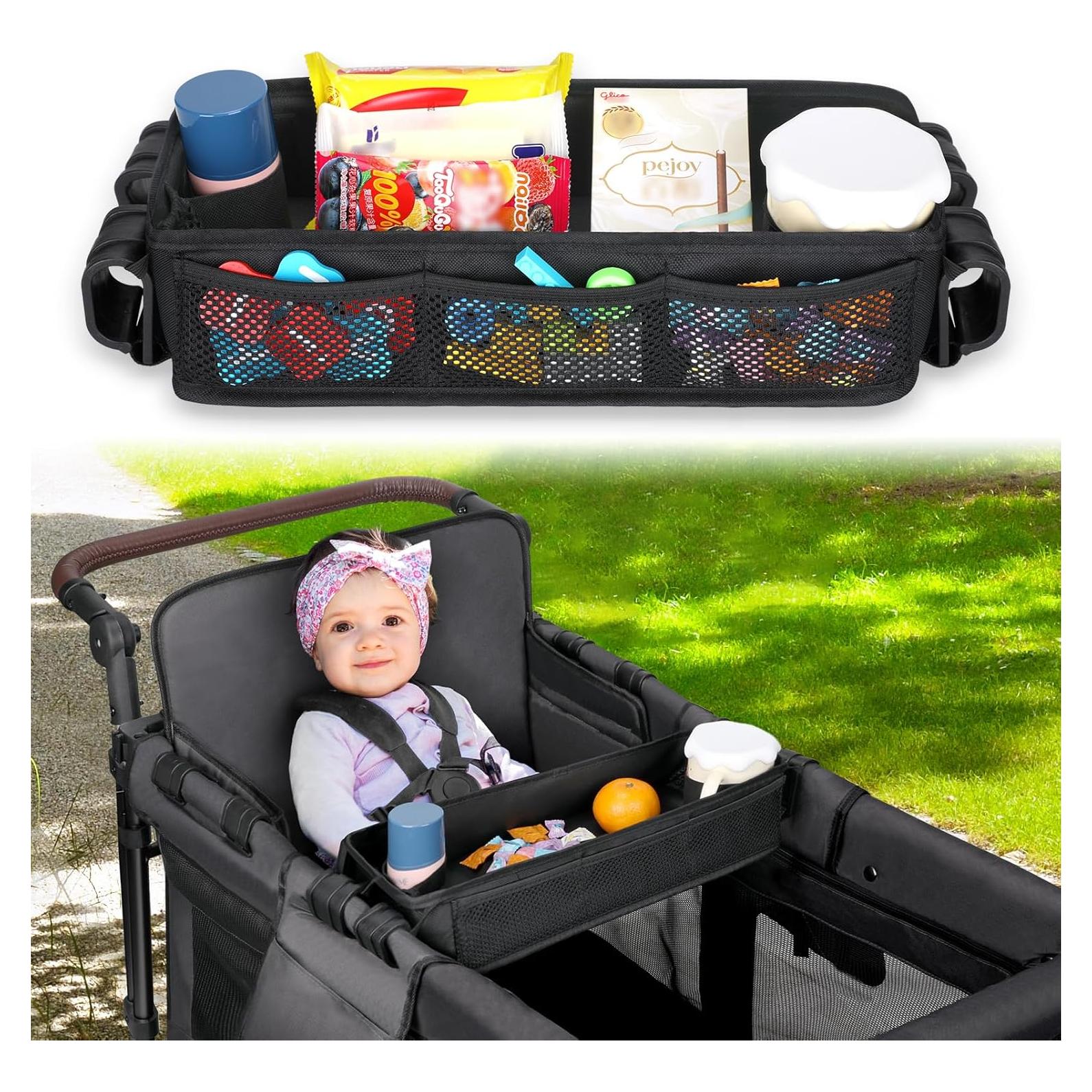 Bandeja para bocadillos AROUY W2 para carro de paseo