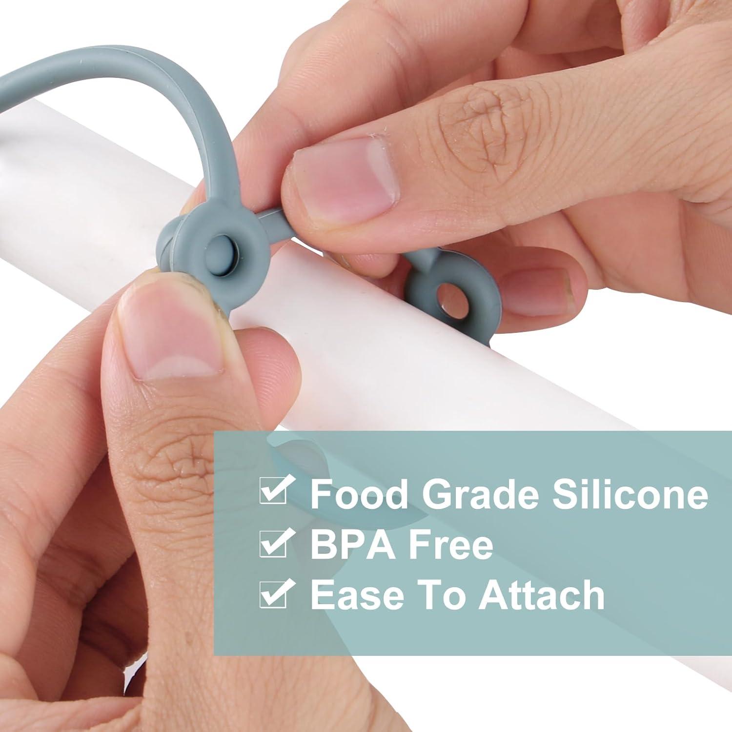 Paquete de 6 correas de silicona Slotic para juguetes de bebé