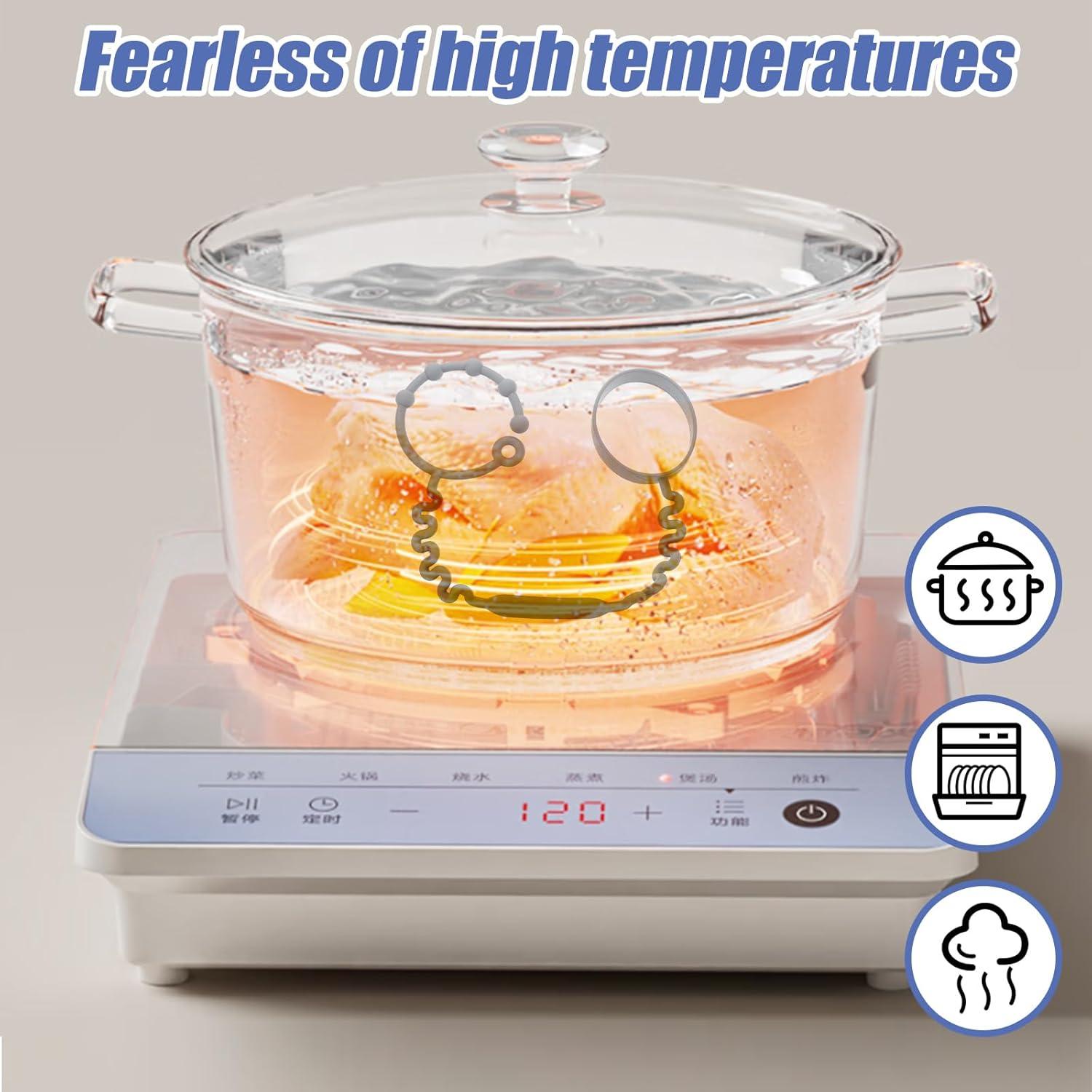 2 Correas Antivuelco para Vasos Piriuuo Silicona Ajustable