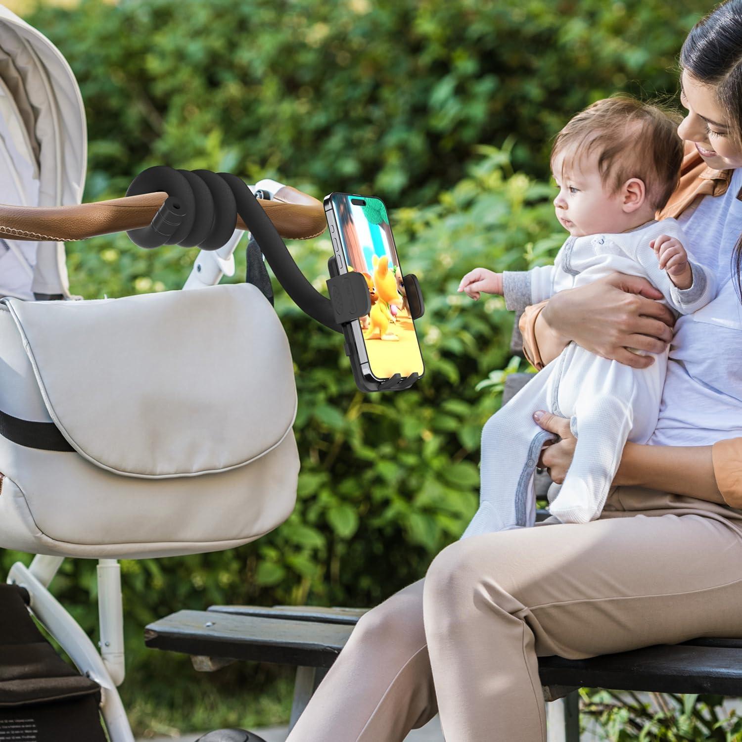 Soporte para Teléfono Uogw para Carrito y Silla de Ruedas 50.8 cm
