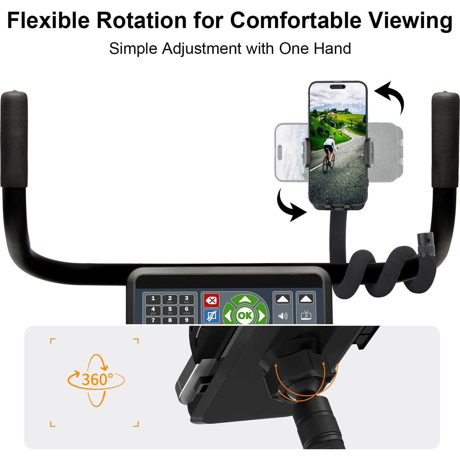 Soporte para Teléfono Uogw para Carrito y Silla de Ruedas 50.8 cm