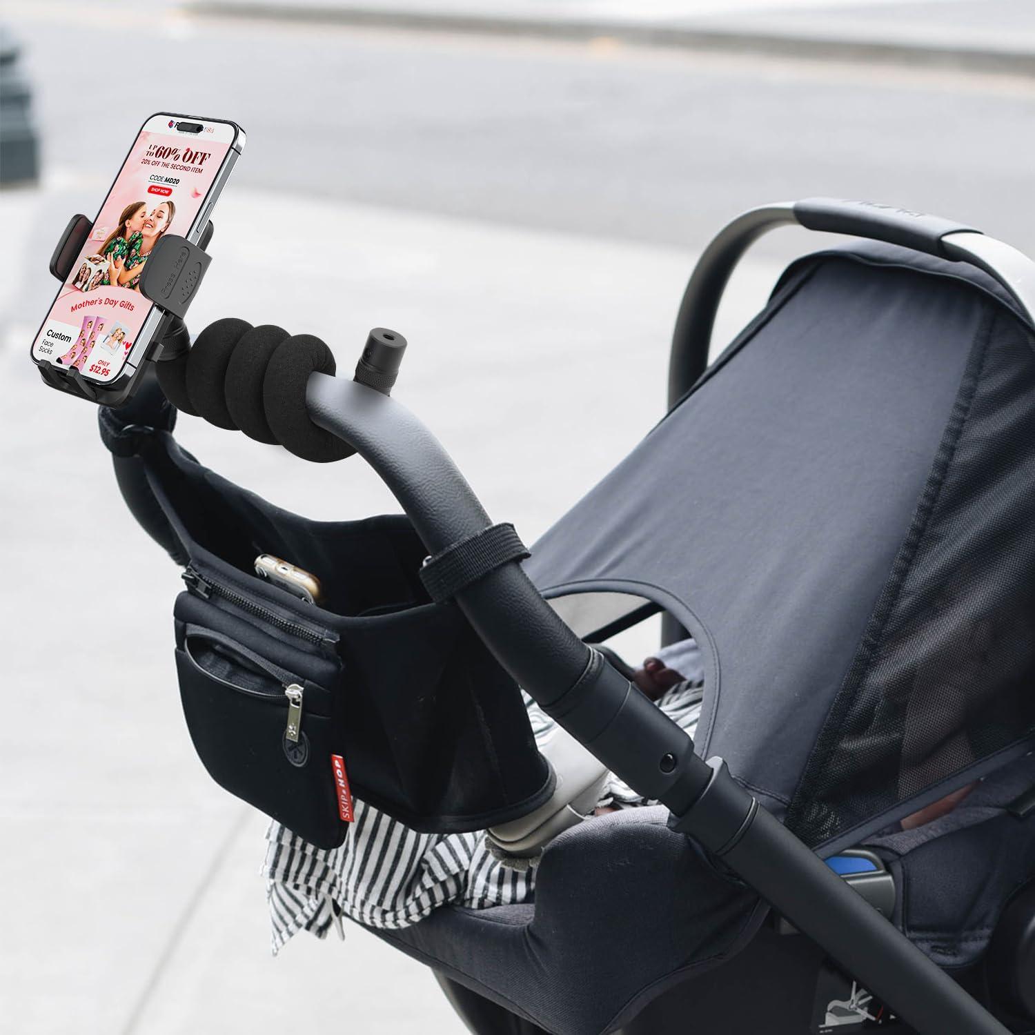 Soporte para Teléfono Uogw para Carrito y Silla de Ruedas 50.8 cm