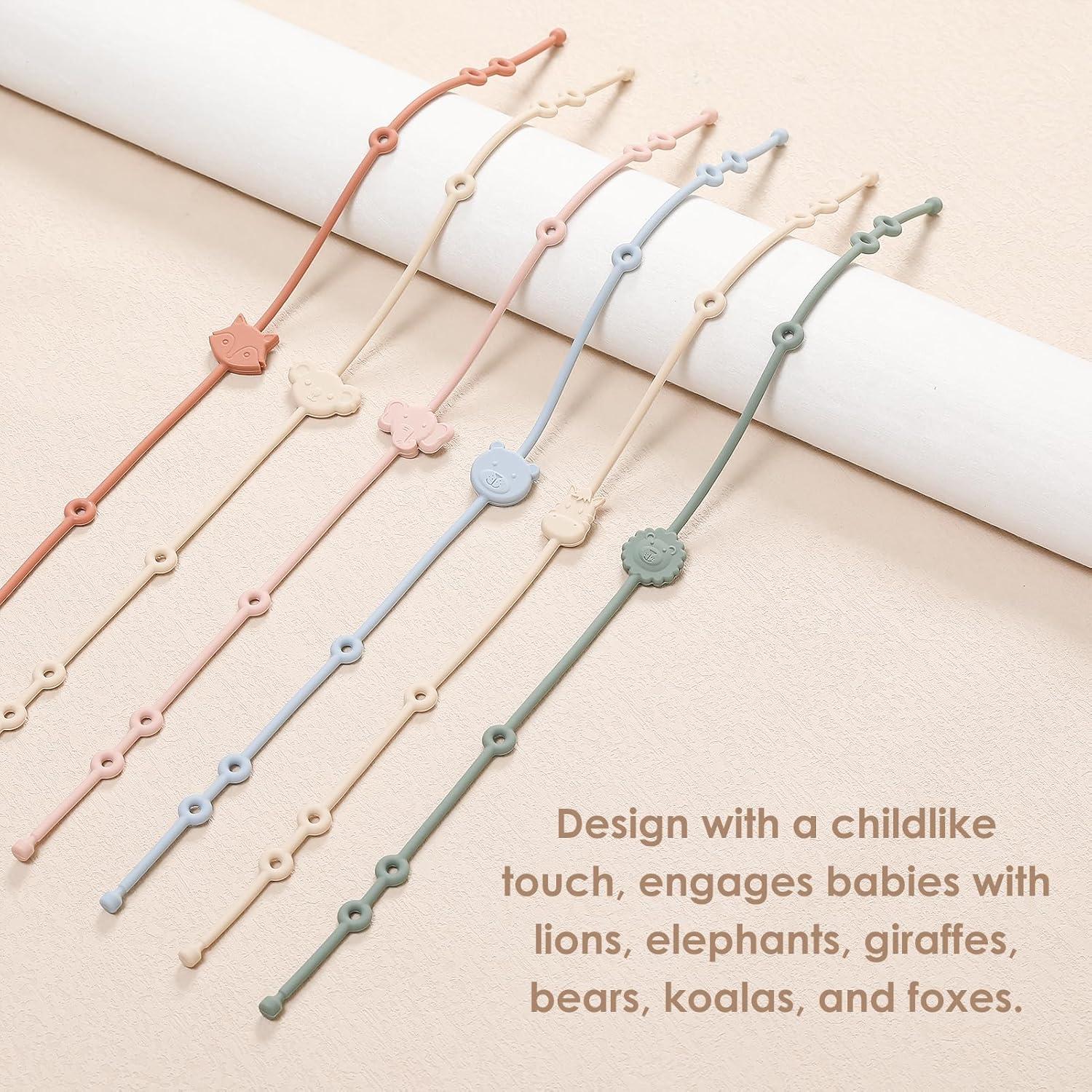 Correas de Silicona para Juguetes de Bebé ROCCED 6pcs