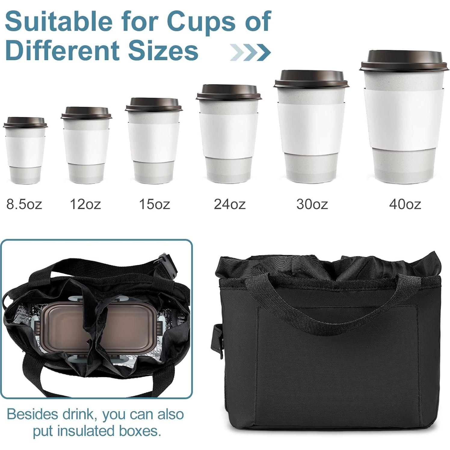 Soporte de Taza de Viaje WIROTA WI-LCH Plegable Negro