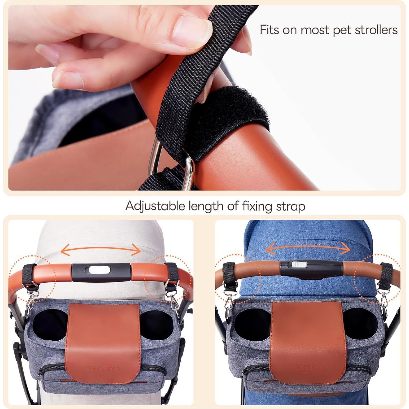 Organizador de Carro para Perros PETTENA con Soporte para Tazas