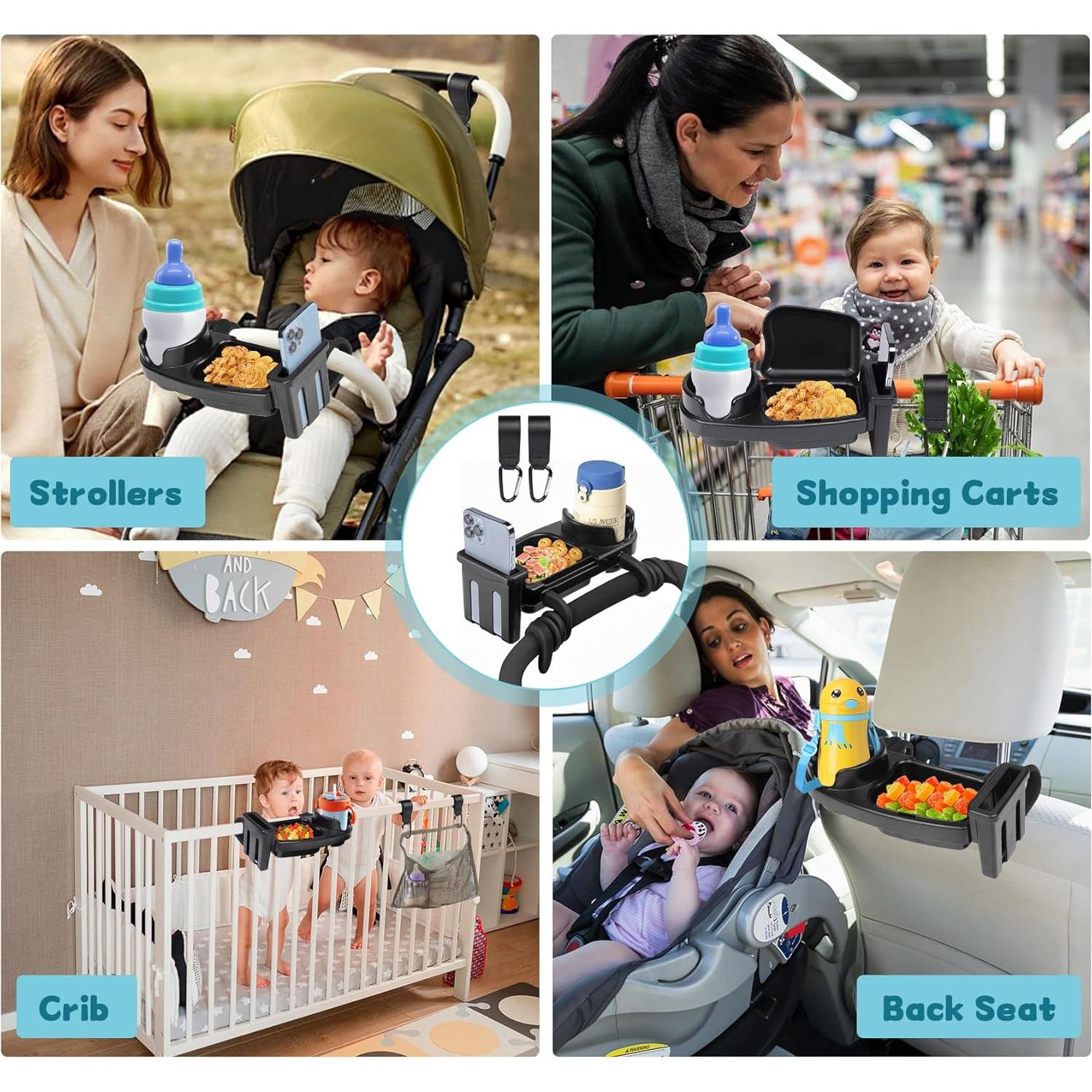 Bandeja de Snacks Universal NOTEZMATE para Cochecito 3 en 1