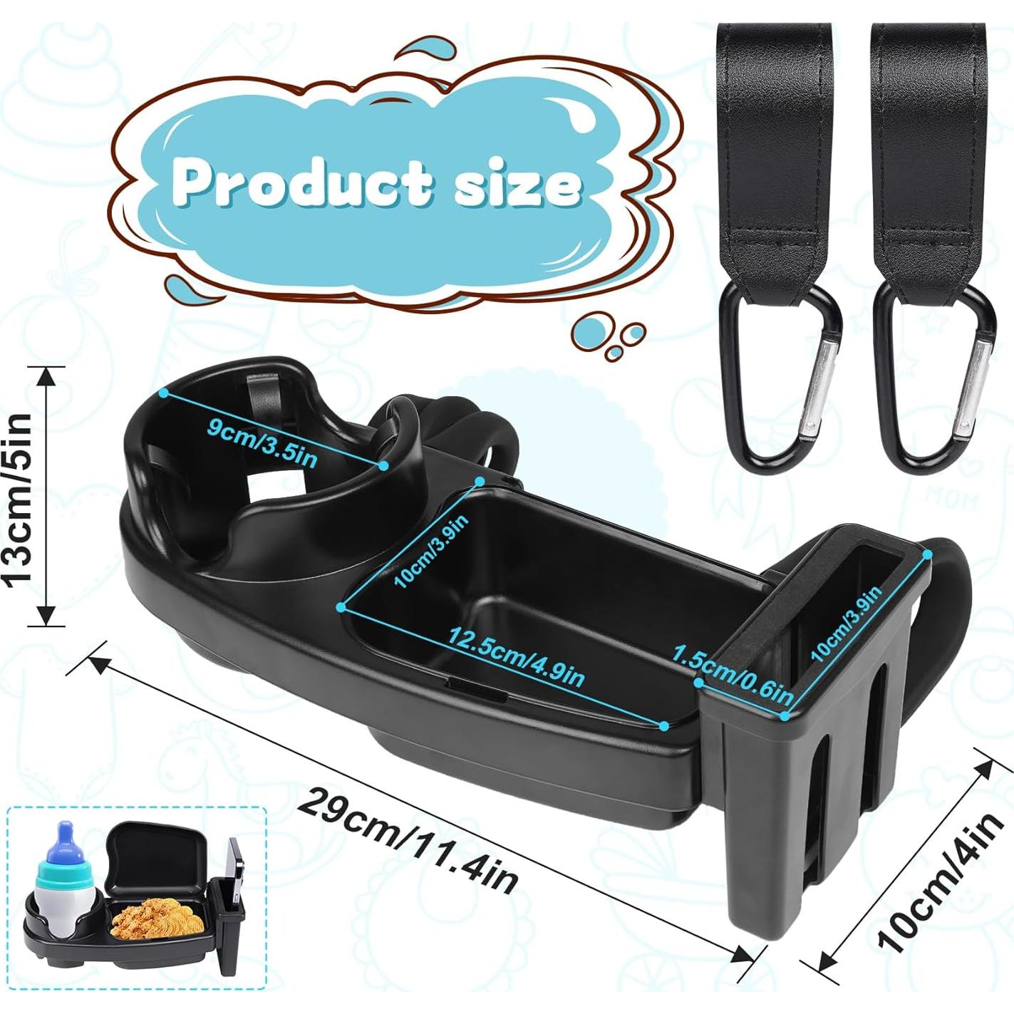 Bandeja de Snacks Universal NOTEZMATE para Cochecito 3 en 1