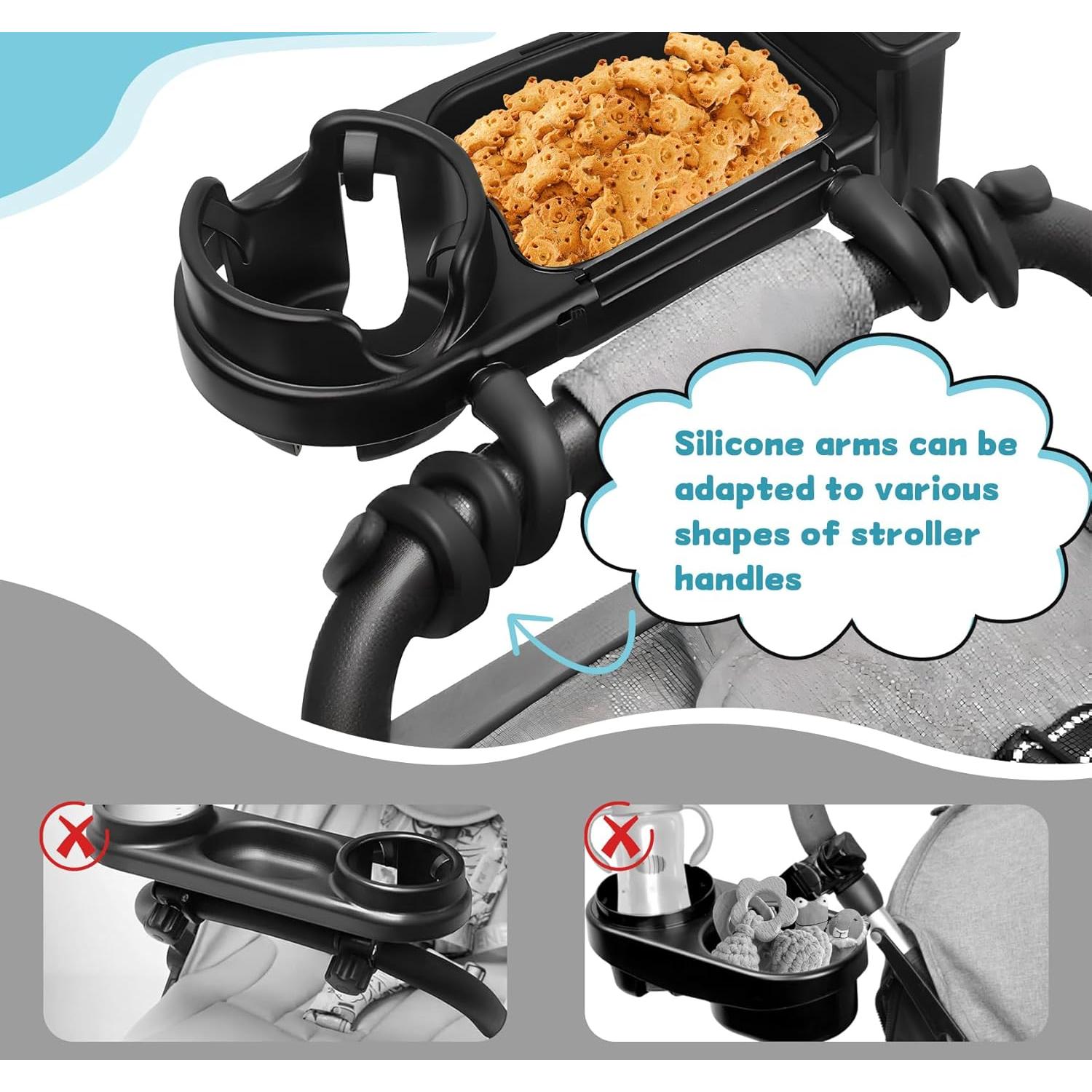 Bandeja de Snacks Universal NOTEZMATE para Cochecito 3 en 1