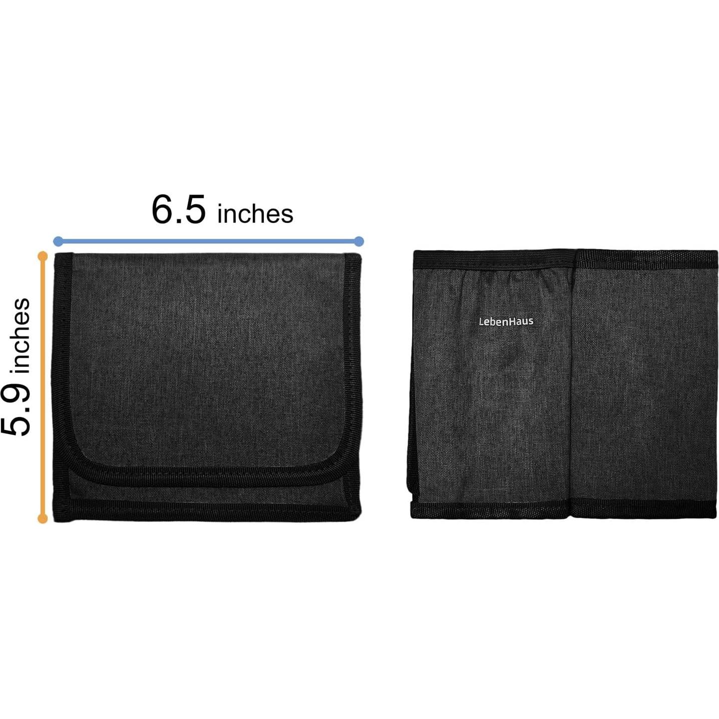 Soporte de Taza de Viaje para Equipaje LebenHaus Negro