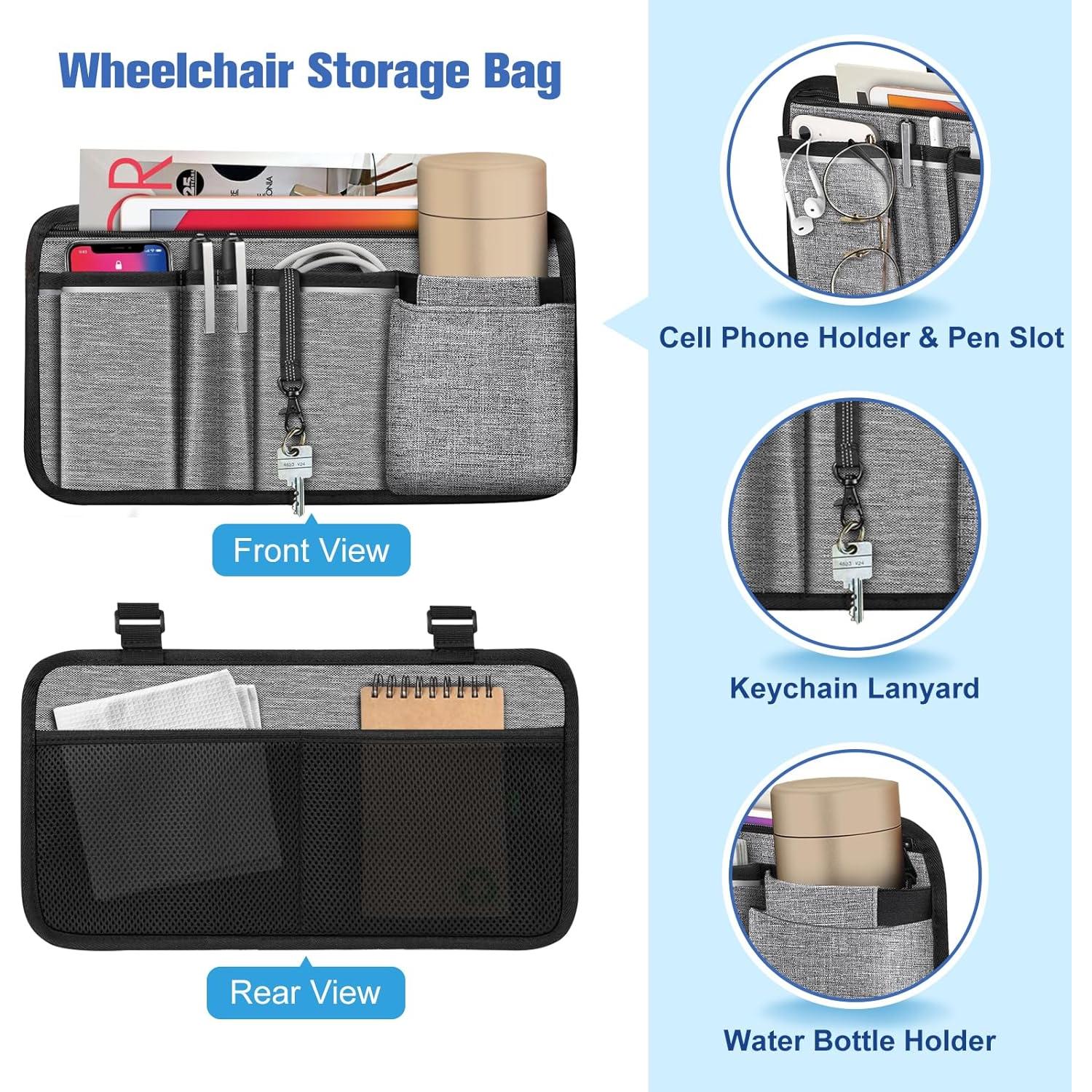 Bolsa de Almacenamiento para Silla de Ruedas FINPAC - Gris