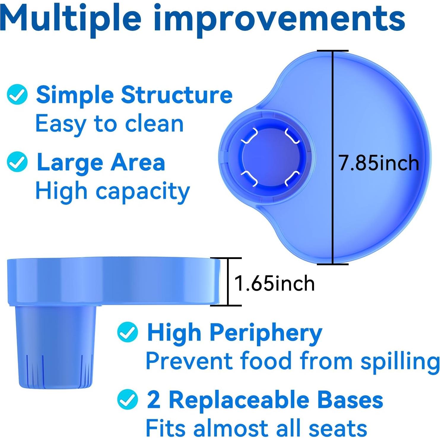 Bandeja para Asiento de Auto AISHAIDO 2 Paquetes Rosa y Azul