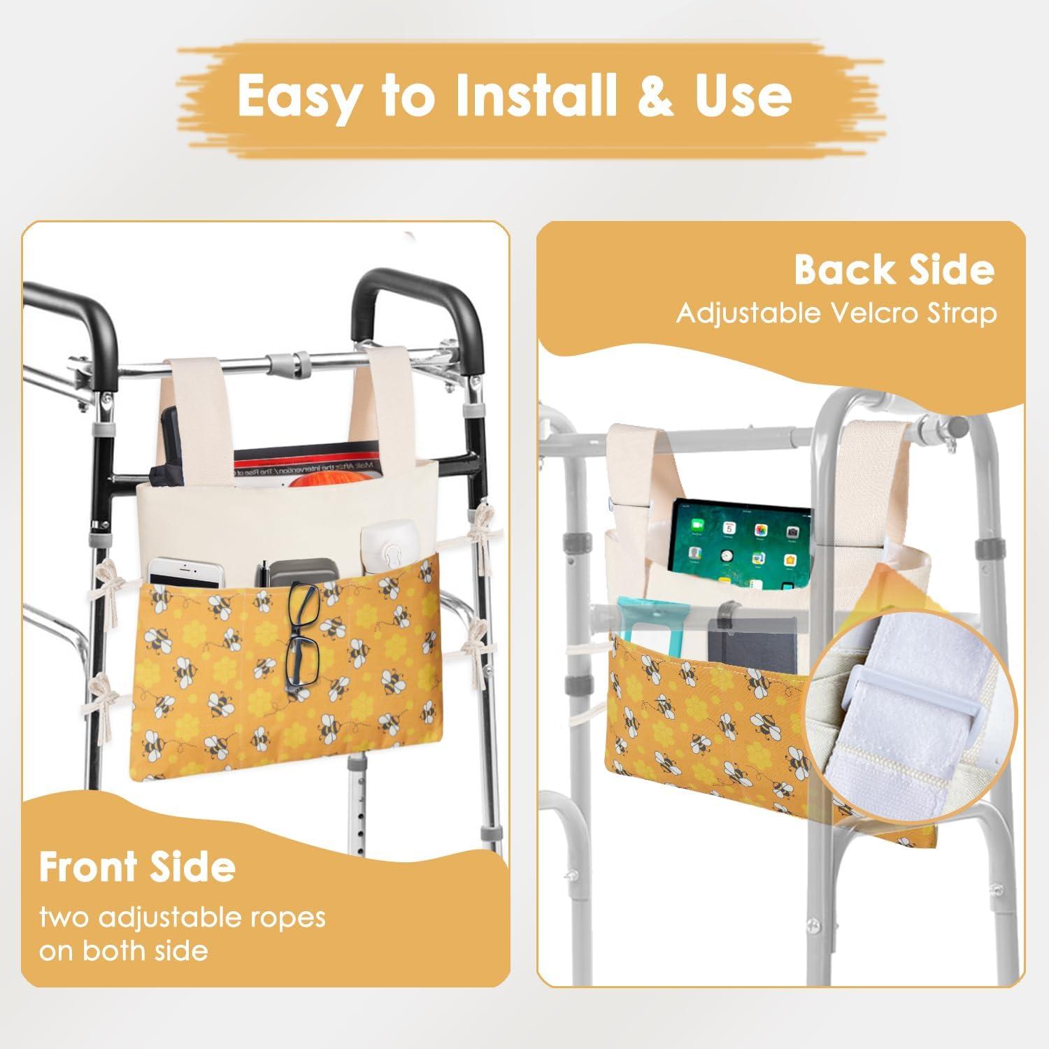 Bolsa para Andador TOGETRUE con Soporte para Vaso 38x29cm