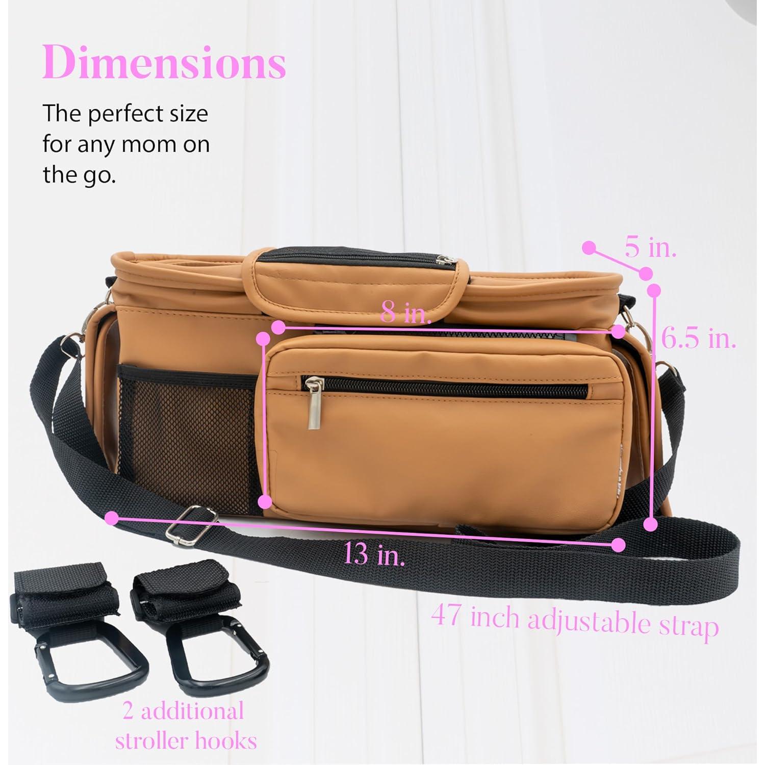 Caddy para Cochecito Mama Lubu de Cuero Vegano Impermeable