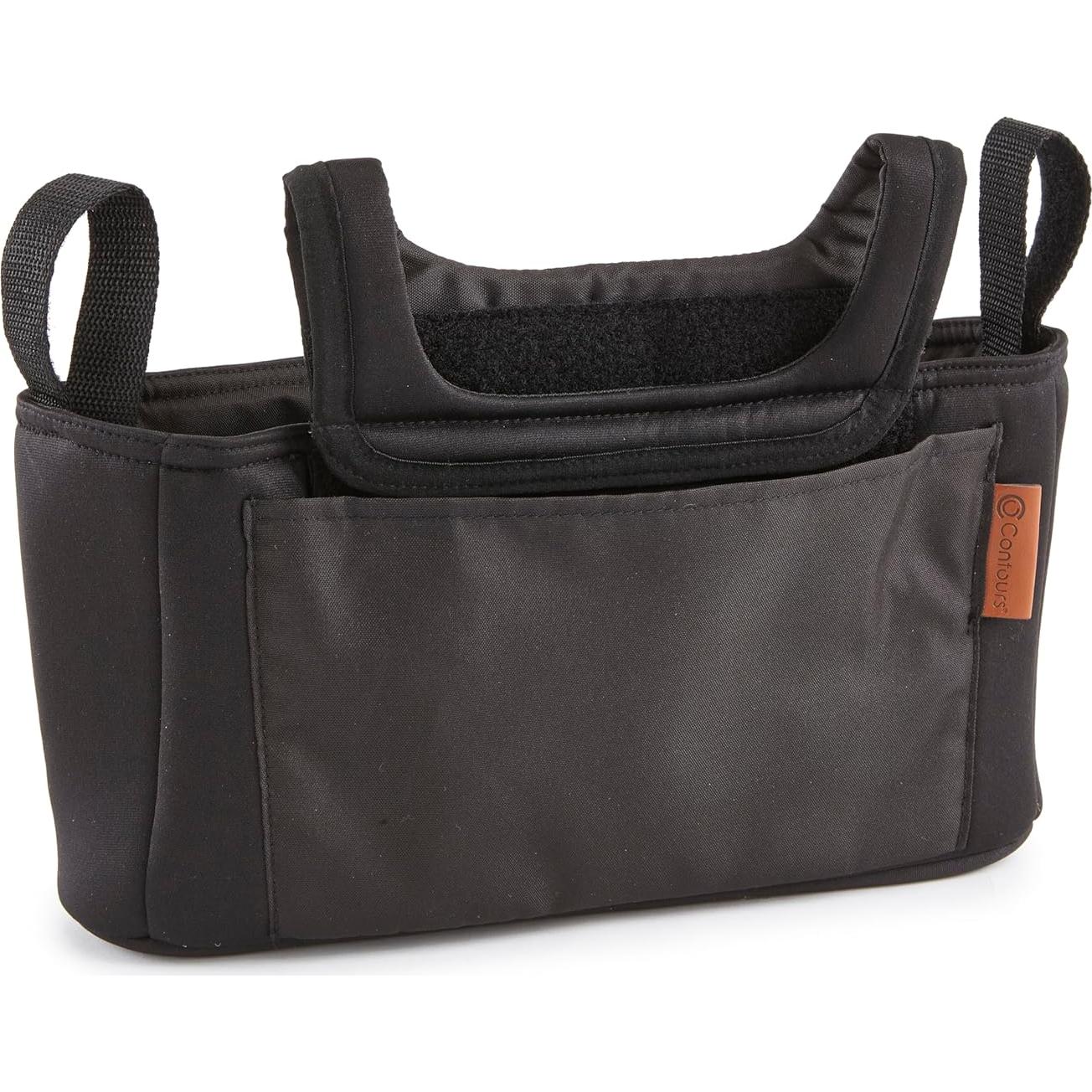 Organizador de Carrito Contours Negro - Caddy Ajustable para Bebés