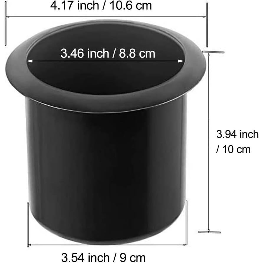 Soporte para Vaso GYBest Negro 2 Pcs 10.6x10.6x10 cm