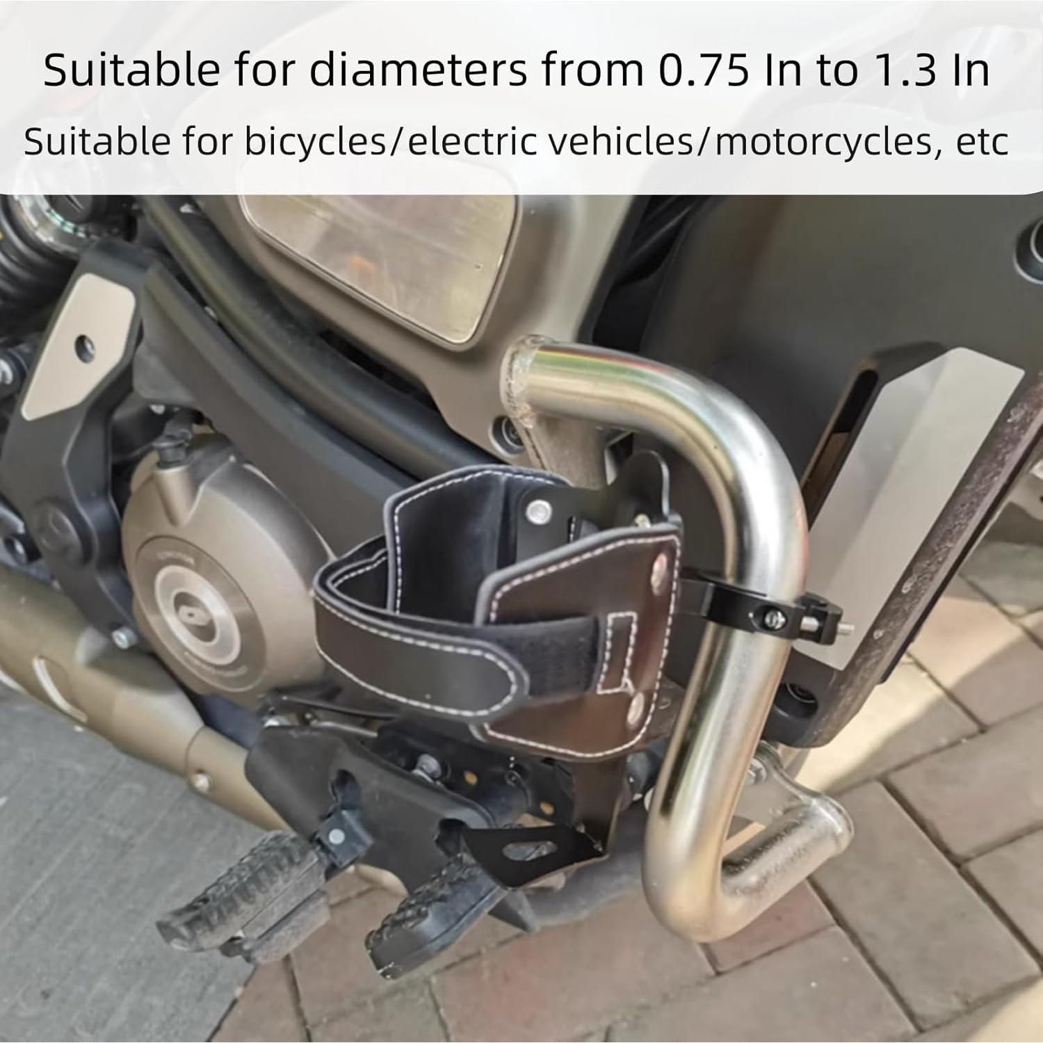 Soporte para Taza PoverDonunt Ajustable Negro para Bicicleta