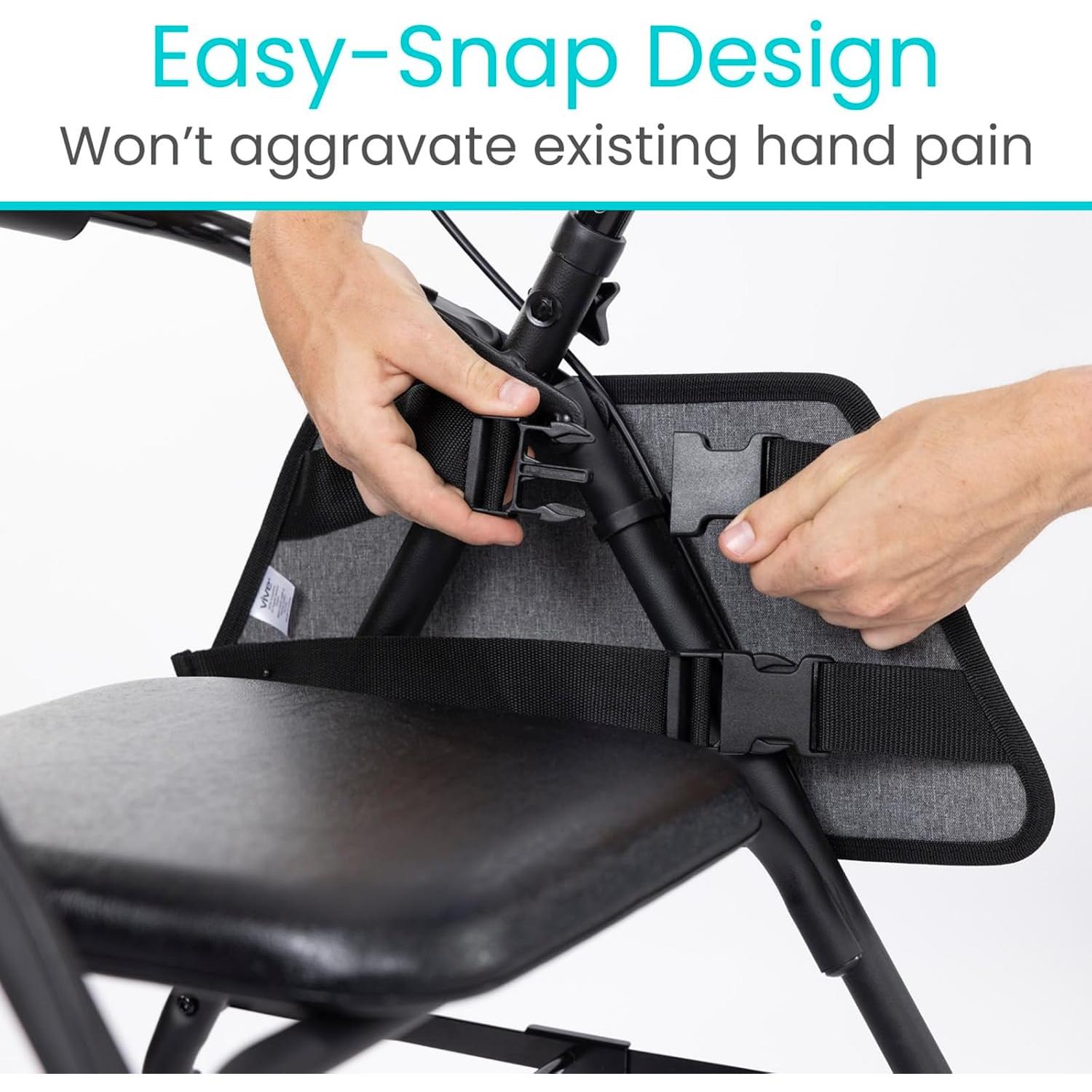 Bolsa Lateral Vive para Andadores y Sillas de Ruedas - Gris