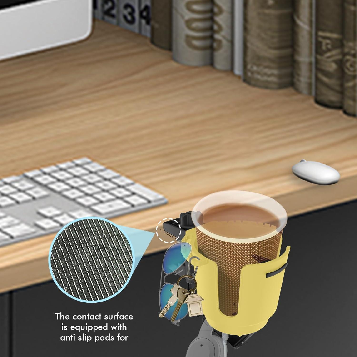Soporte para Taza de Escritorio EDSRDUX con Gancho Antiderrame