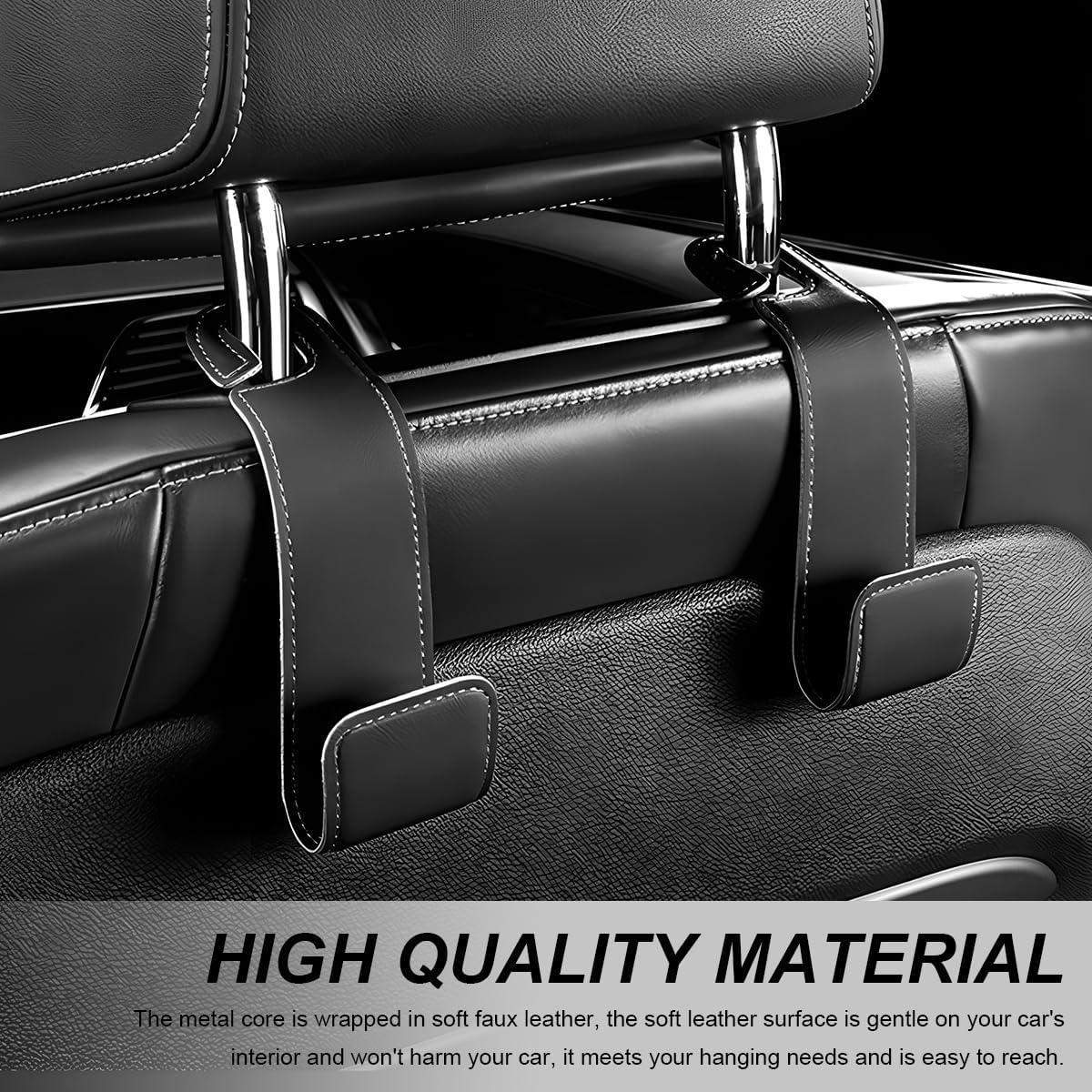 Ganchos para Reposacabezas de Coche FSTURIOS - 2 PCS Negro