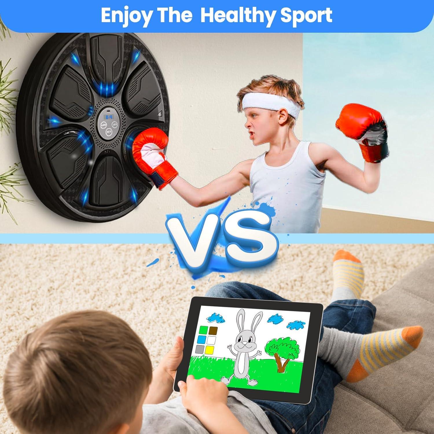 Máquina de Boxeo Musical JUFIT Inteligente con Guantes