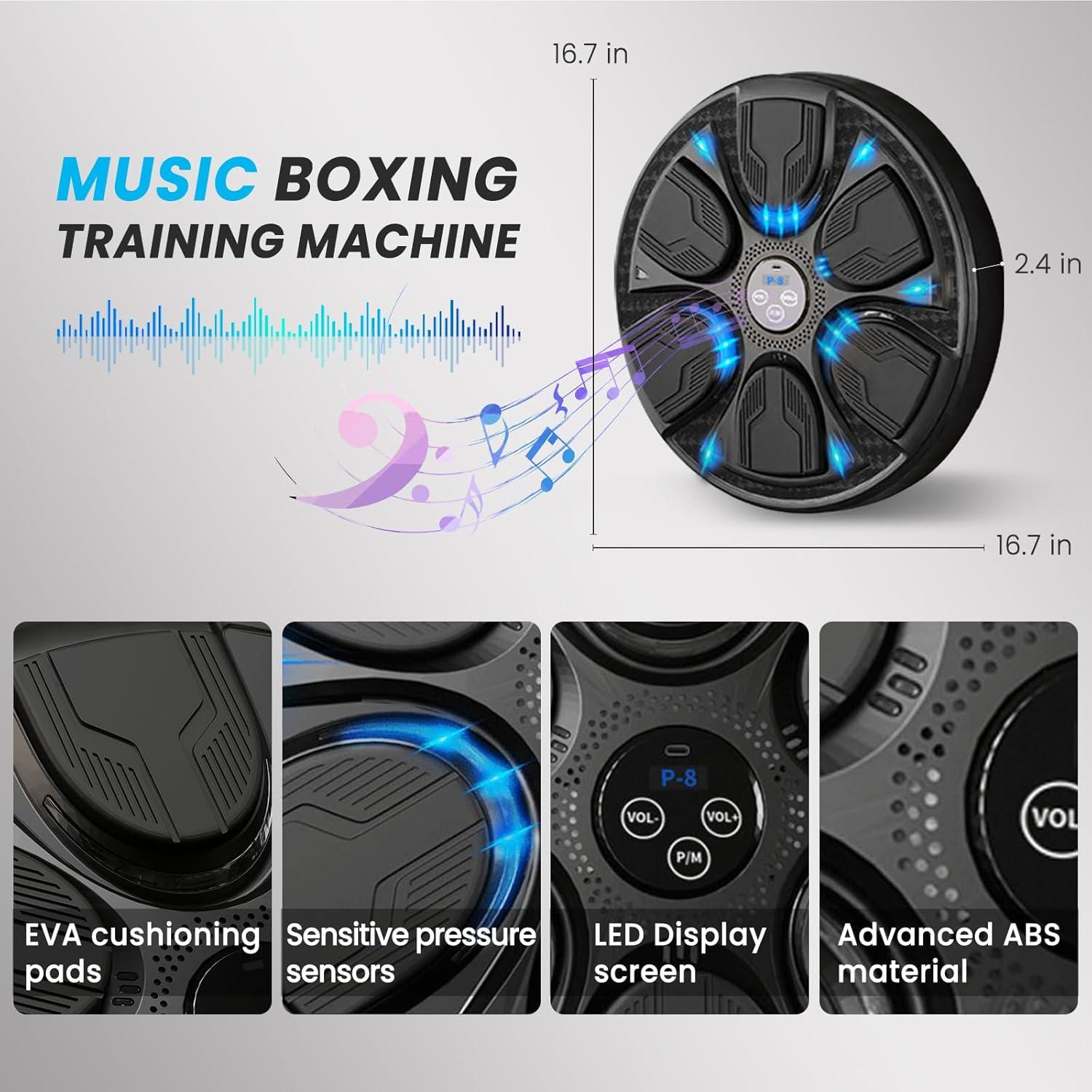 Máquina de Boxeo Musical JUFIT Inteligente con Guantes
