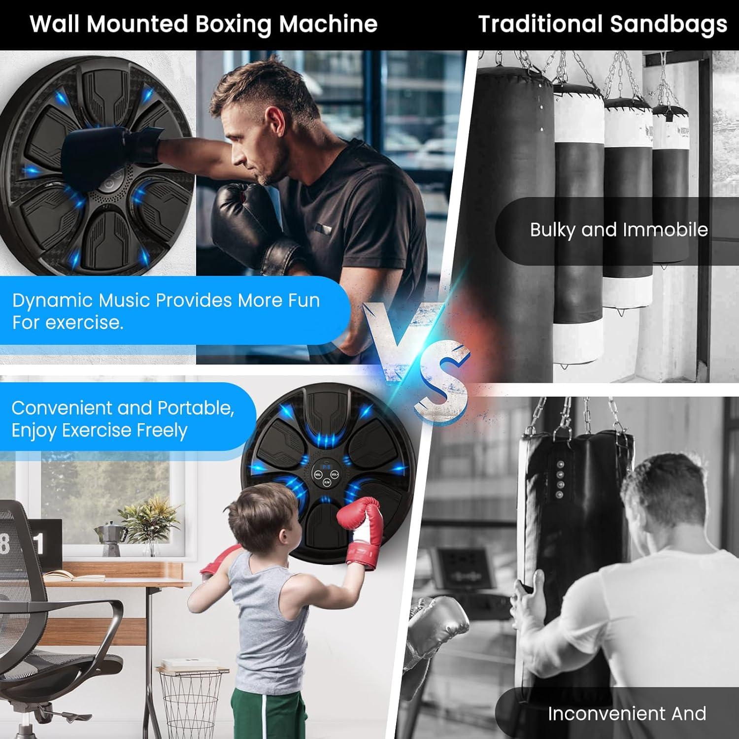 Máquina de Boxeo Musical JUFIT Inteligente con Guantes