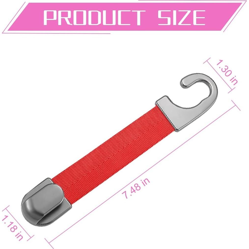 Ganchos para Reposacabezas de Auto Sandfren - 2 Piezas Rojo