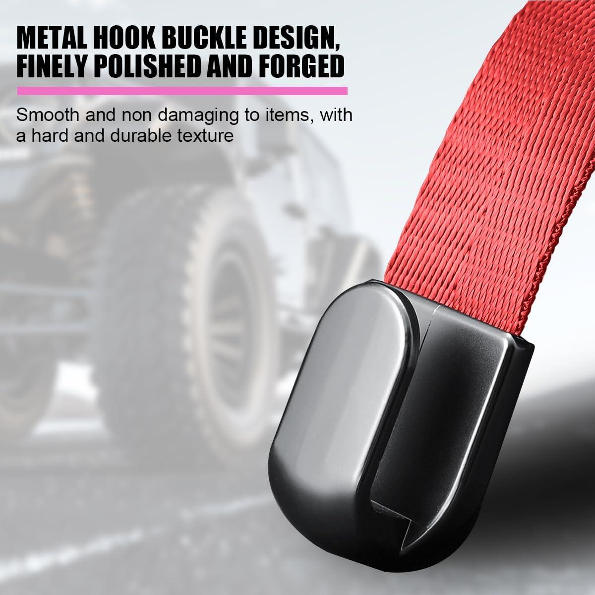 Ganchos para Reposacabezas de Auto Sandfren - 2 Piezas Rojo