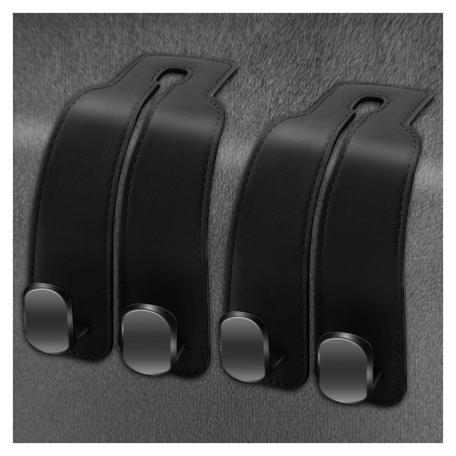 Gancho de Almacenamiento para Reposacabezas Amelity - 2 Piezas, Negro