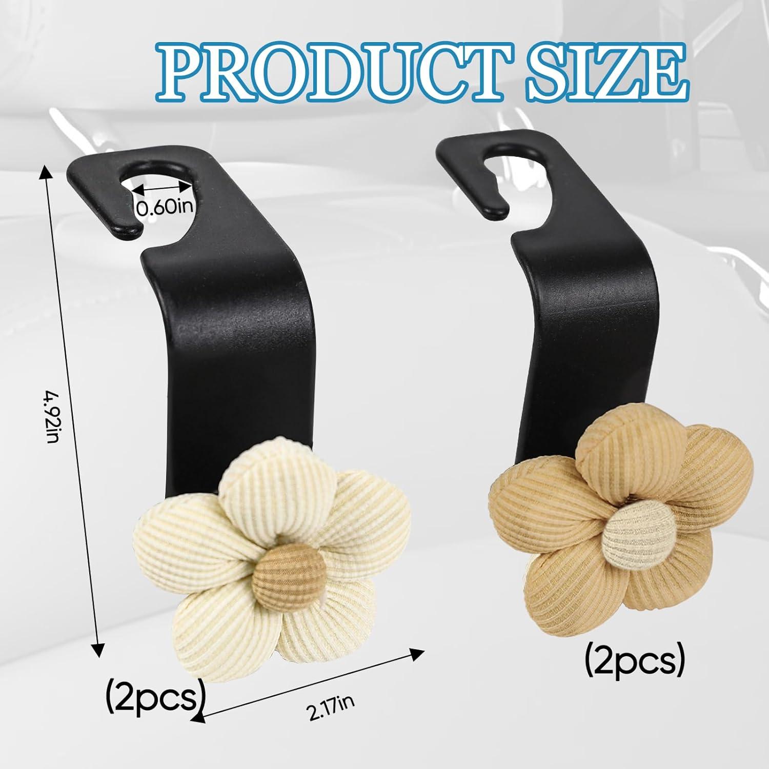 Gancho para Reposacabezas de Coche Hbxdeco 4PCS Decorativo