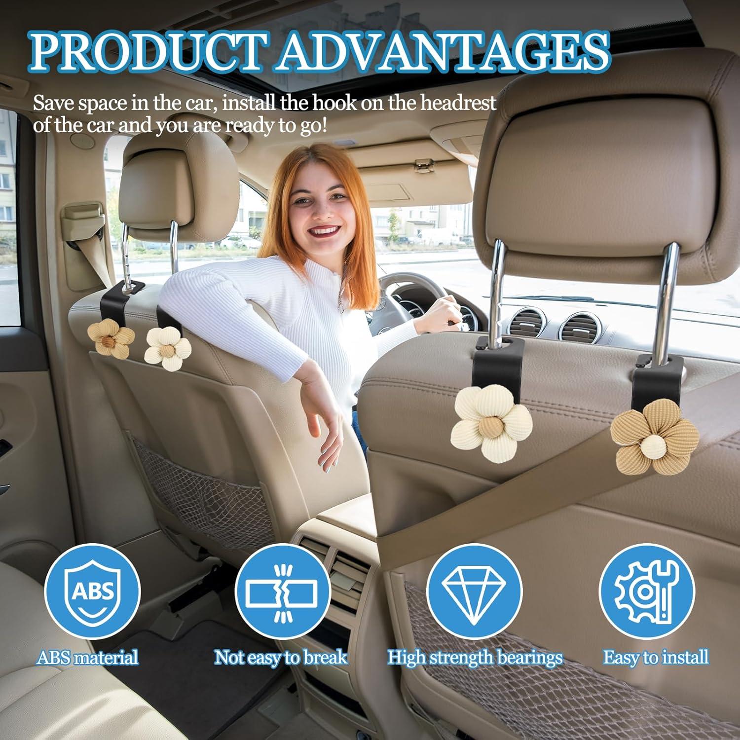 Gancho para Reposacabezas de Coche Hbxdeco 4PCS Decorativo