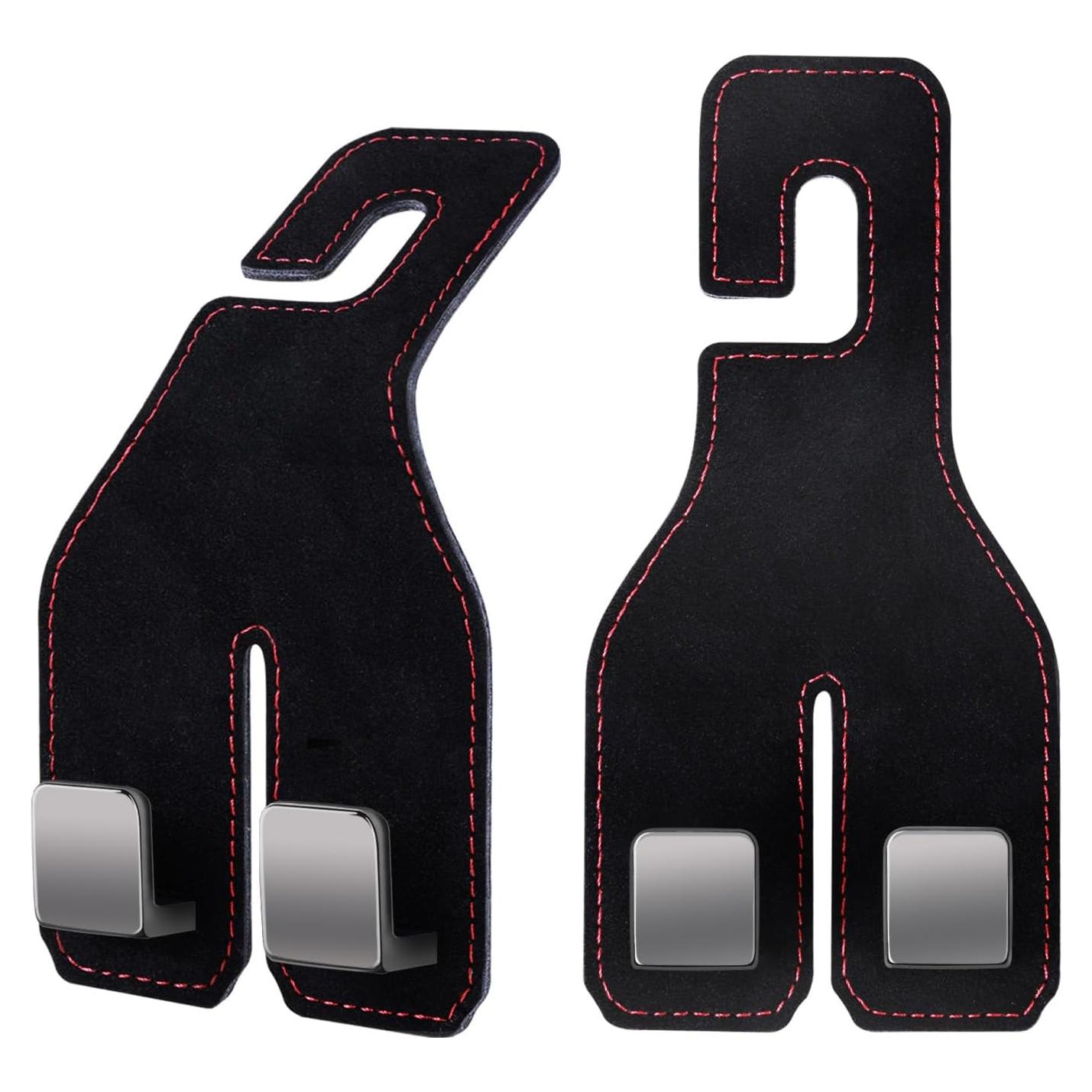 Ganchos para Reposacabezas de Coche Tiosamd - 2 Piezas de Cuero