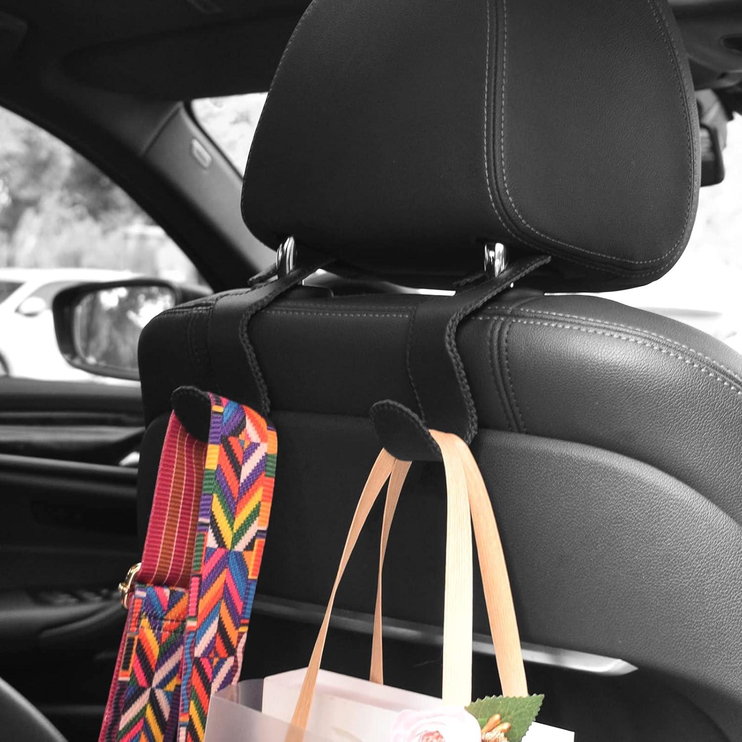 Ganchos de cuero para bolso de coche AXELECT - 2 unidades