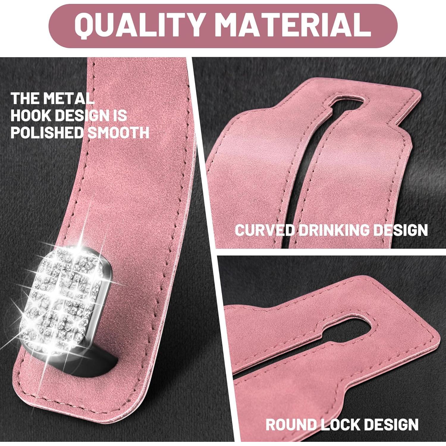 Ganchos para Reposacabezas de Coche Amelity Rosa - 2 Piezas