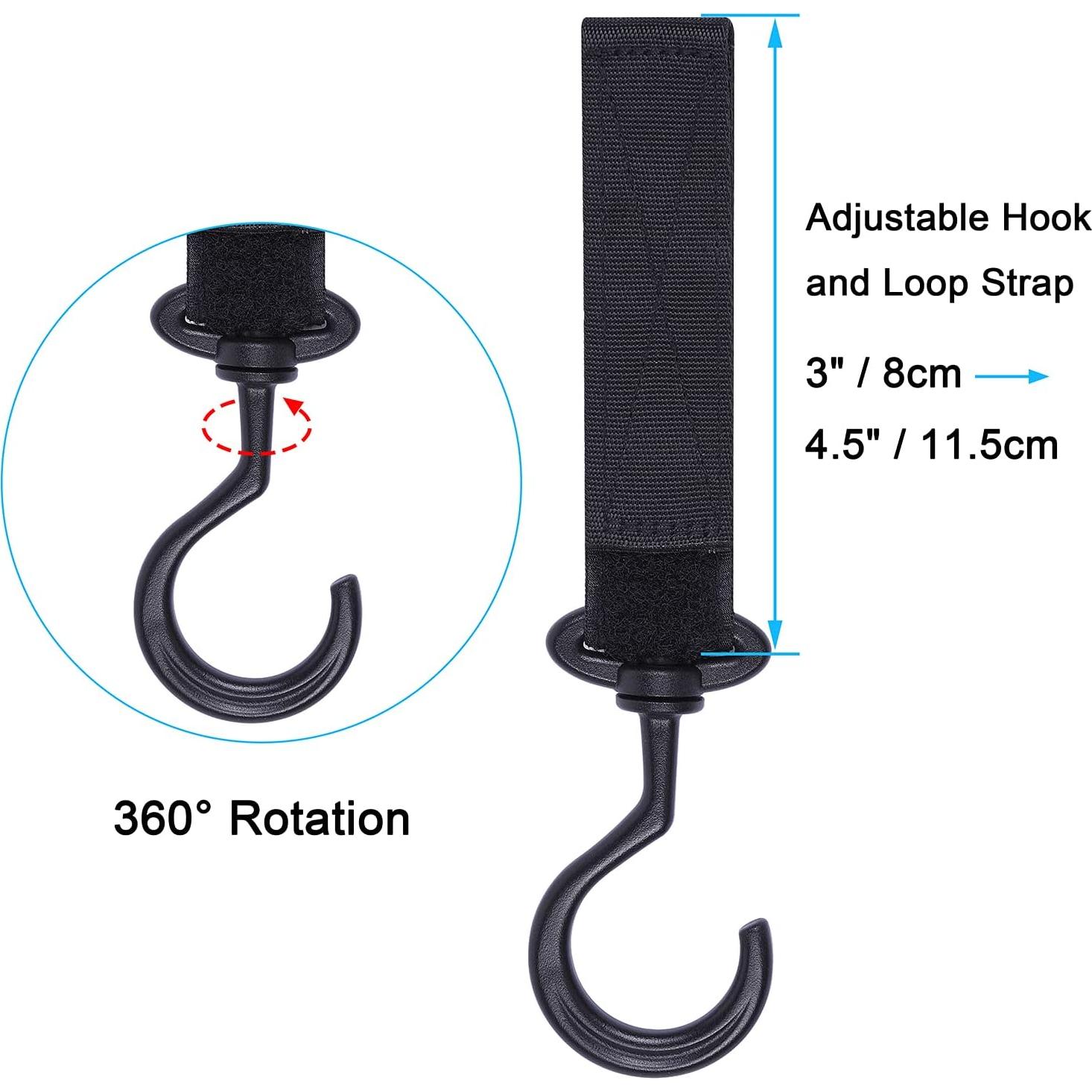 Gancho para Reposacabezas Wisdompro - Paquete de 4 Ganchos Multiusos