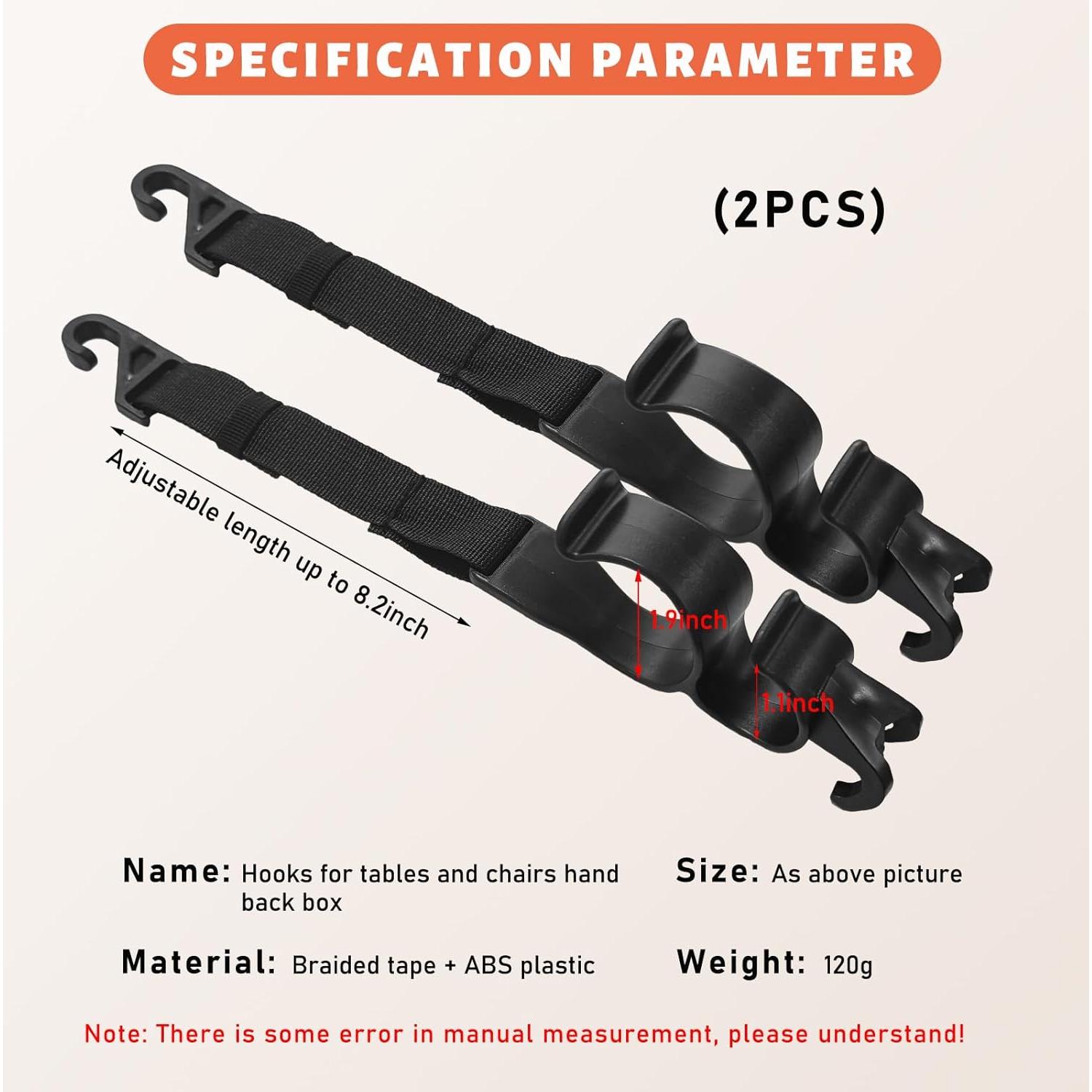 Gancho Ajustable para Reposacabezas de Auto Suvnie - 2 Pcs