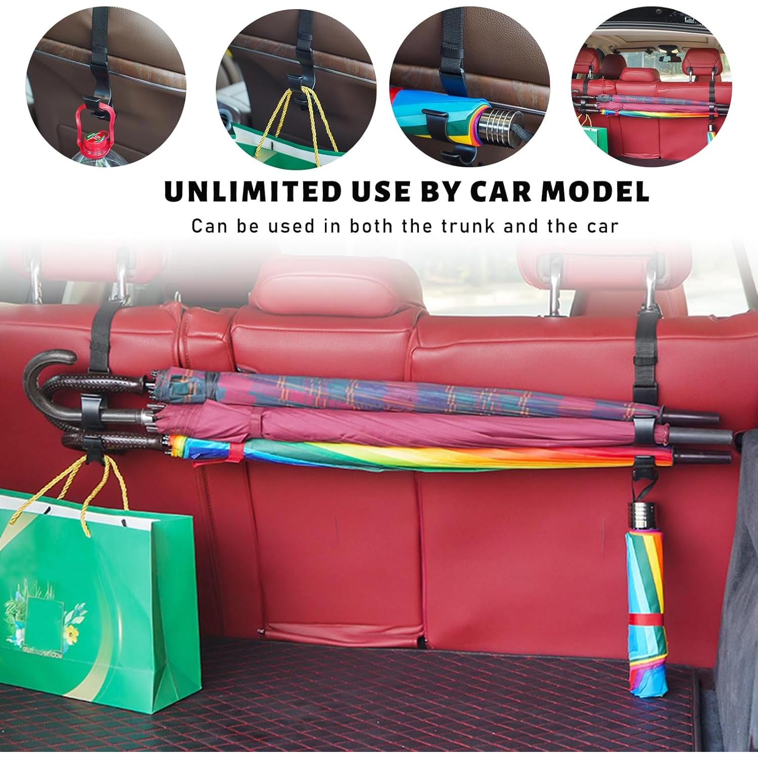 Gancho Ajustable para Reposacabezas de Auto Suvnie - 2 Pcs