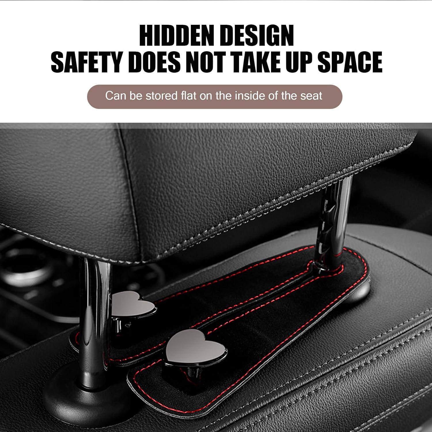 Ganchos para Reposacabezas de Coche Merdege 2 Pcs Negro