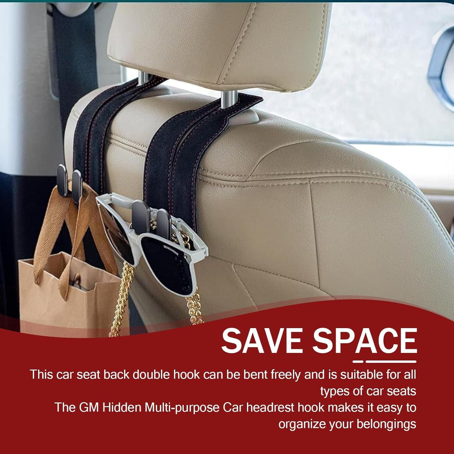 Gancho de Respaldo de Asiento de Coche JawGrew 2 PCS Negro