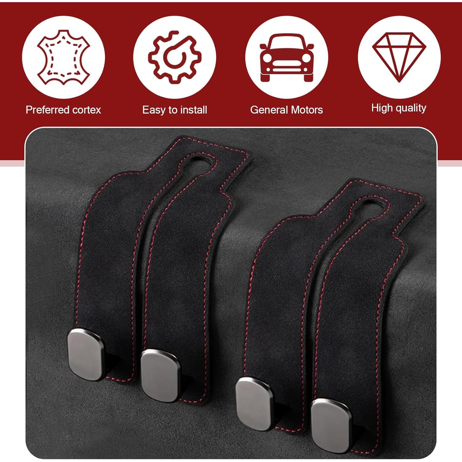 Gancho de Respaldo de Asiento de Coche JawGrew 2 PCS Negro