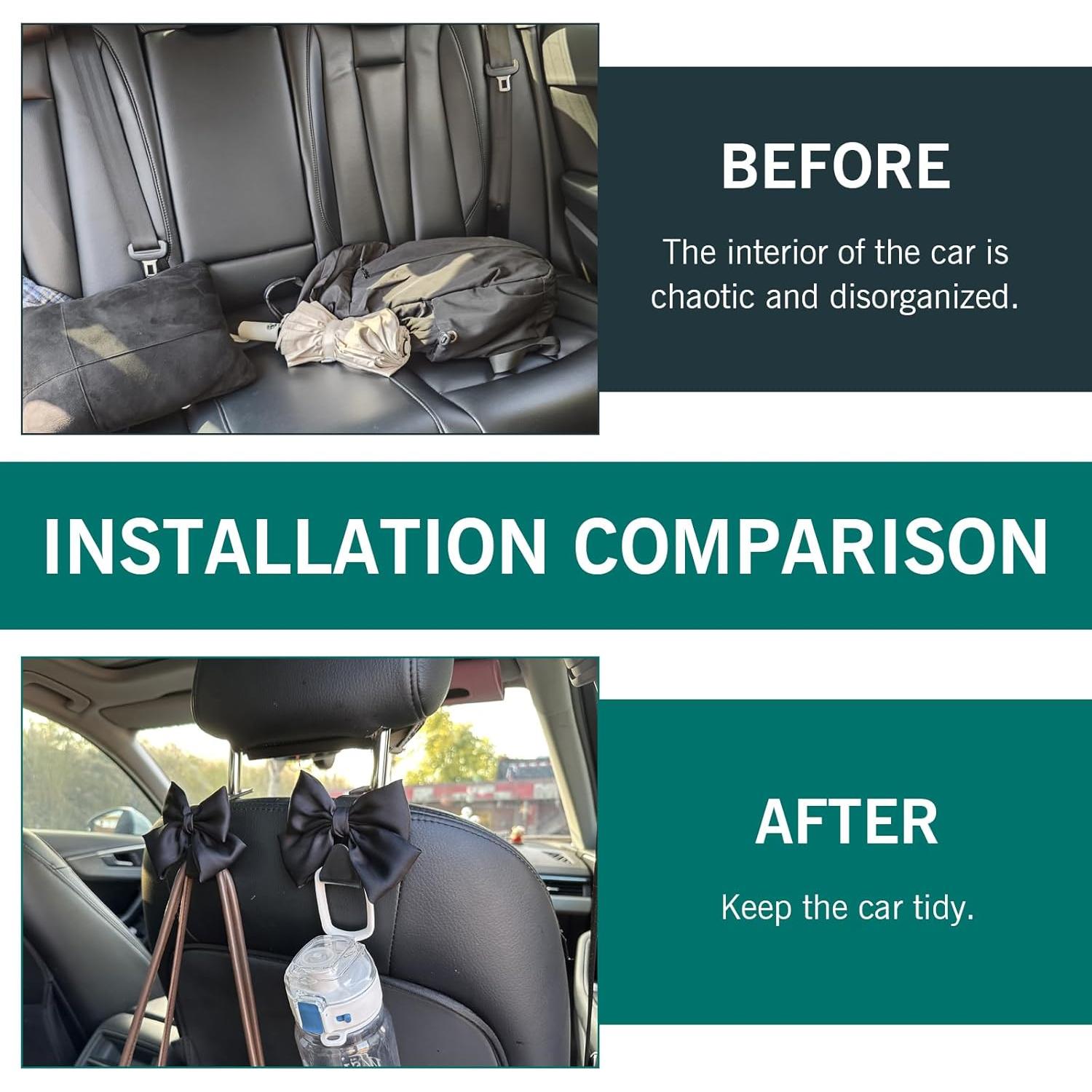 Ganchos de Reposacabezas Zikefest para Asiento de Coche 2PCS