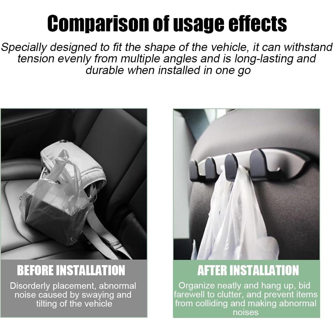 Ganchos para Respaldo de Asiento Zpana, 2 Piezas, Organizador Auto
