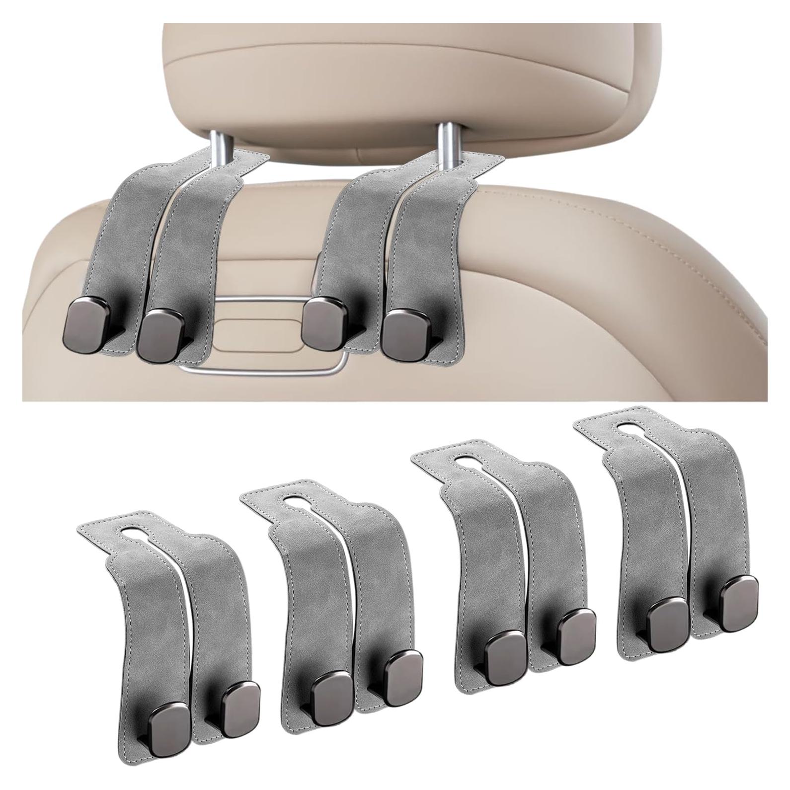 Ganchos para Reposacabezas DEIHAALEN - Doble para Coche Gris