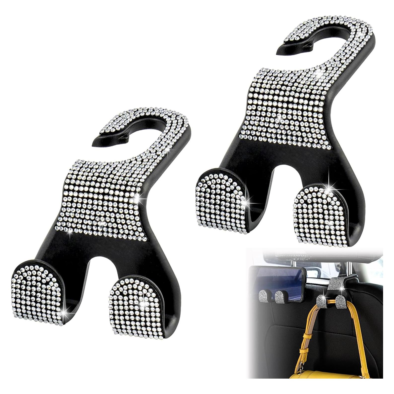 Ganchos para Reposacabezas de Coche MTGOCHA Bling 2pcs