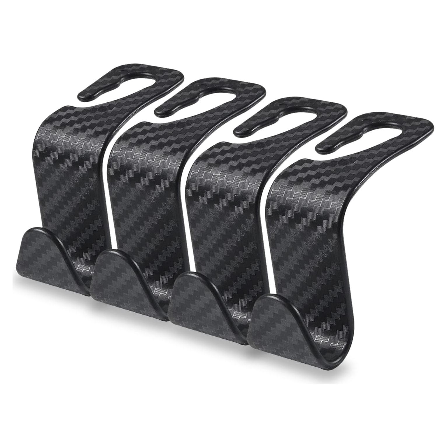 Gancho para Reposacabezas de Coche Middrivr - 4 Pack, Fibra de Carbono