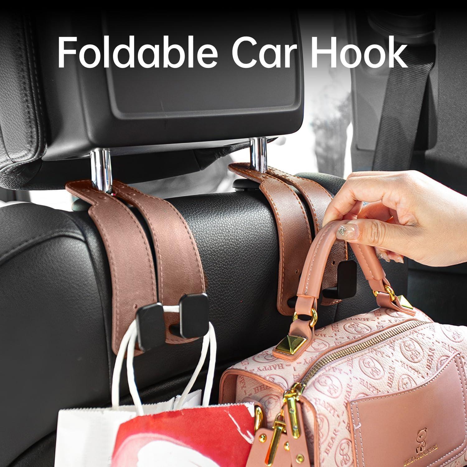 Ganchos para Reposacabezas VisionSync CA027 - 2 Piezas Marrón