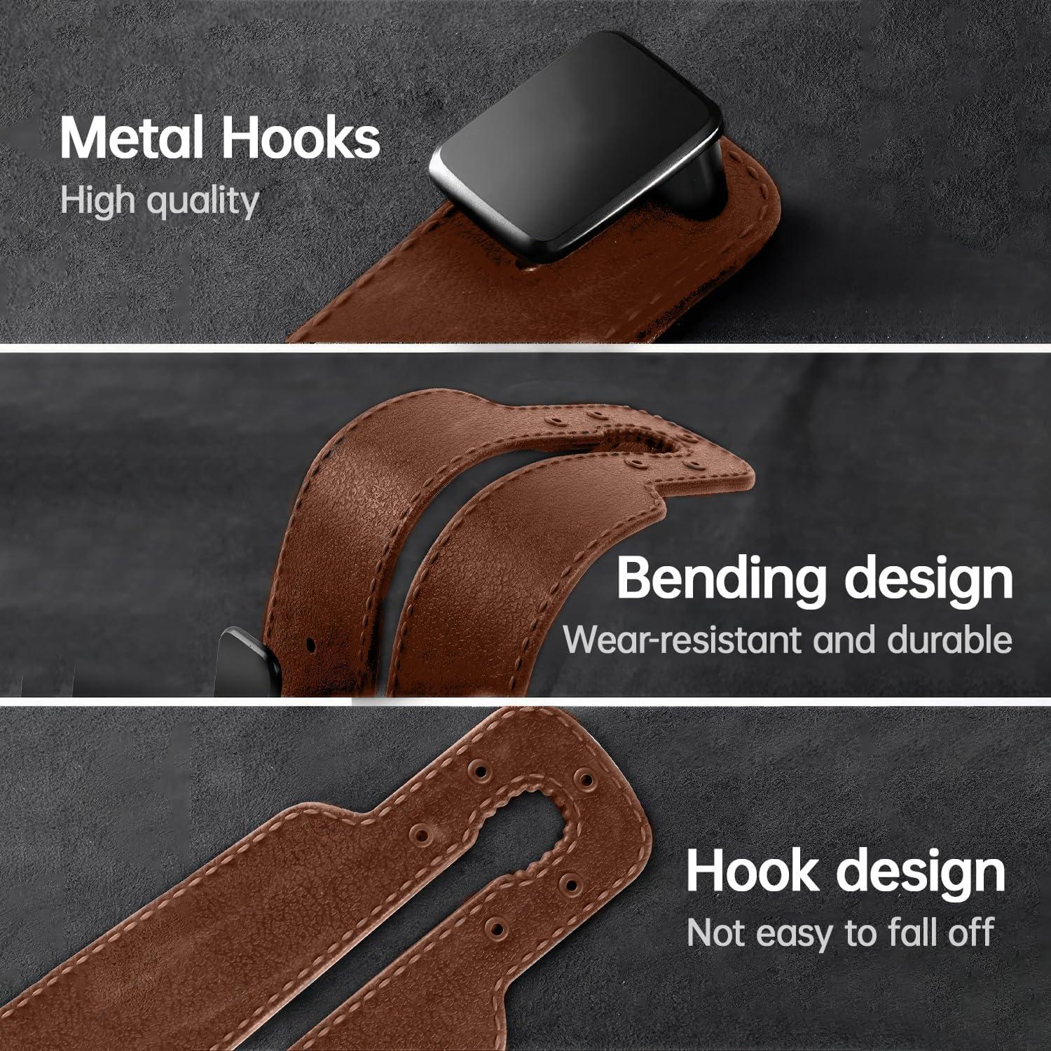 Ganchos para Reposacabezas VisionSync CA027 - 2 Piezas Marrón